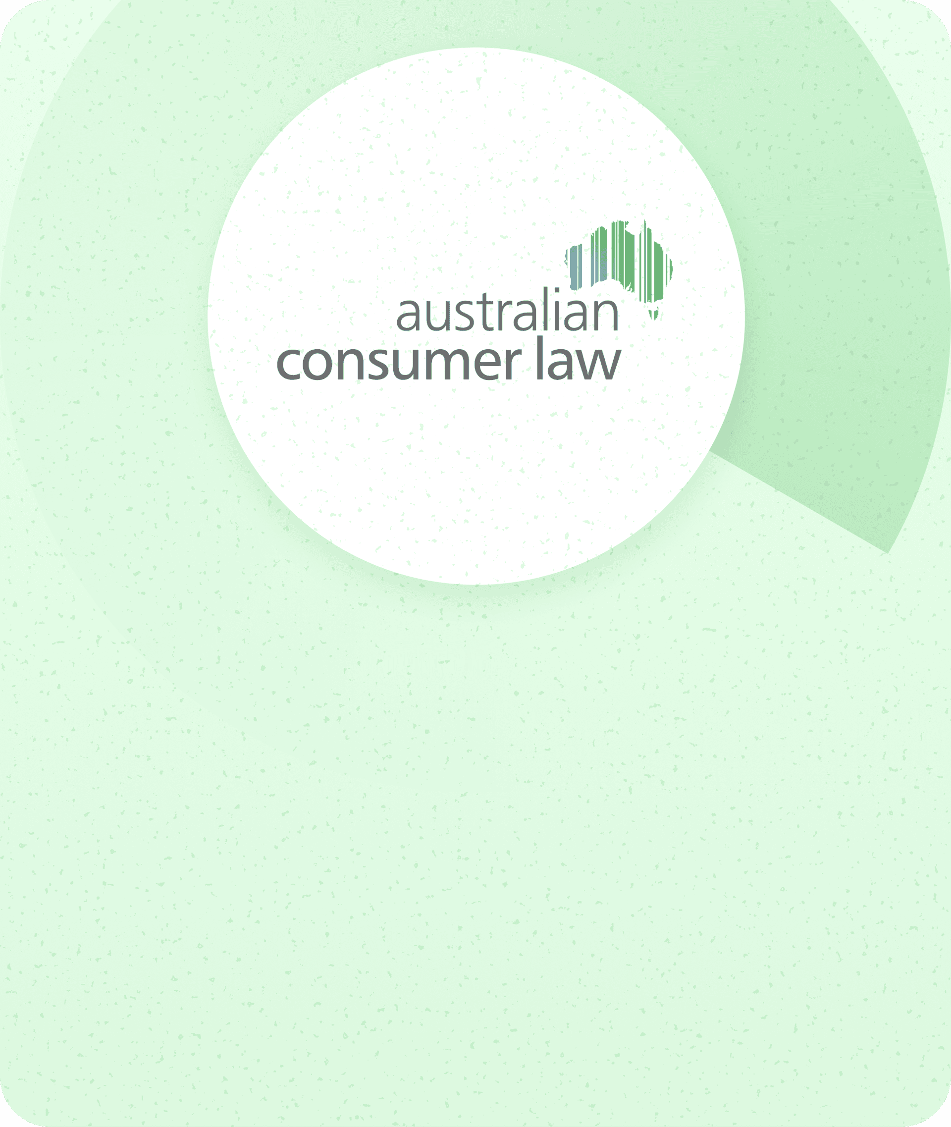 Graphic displaying the Australian Consumer Law logo, assuring customers that Dresden Vision Australia guarantees are compliant with all mandatory consumer protections.