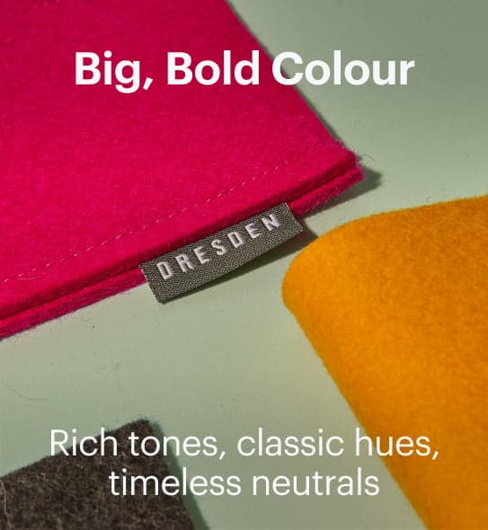 Dresden Vision Canada vibrant felt eyewear cases in rich colours offering soft protection for glasses and lenses