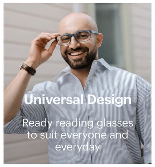 Dresden Vision ready reading glasses worn by person highlighting universal fit and everyday eyewear style