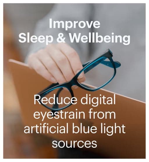 Dresden Vision Australia blue light glasses designed to reduce digital eye strain from screen use