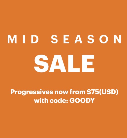 Mid Season Sale. 50% Off All Glasses. Progressives now from $75(USD) with code GOODY