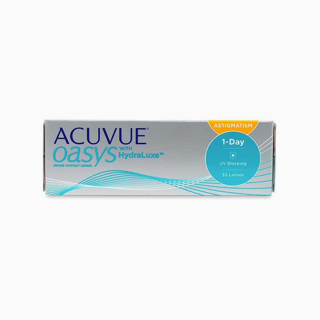 Acuvue Oasys HydraLuxe technology for astigmatism Daily