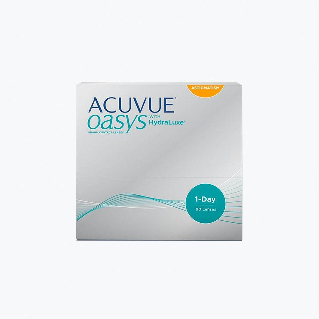 Acuvue Oasys HydraLuxe technology for astigmatism Daily