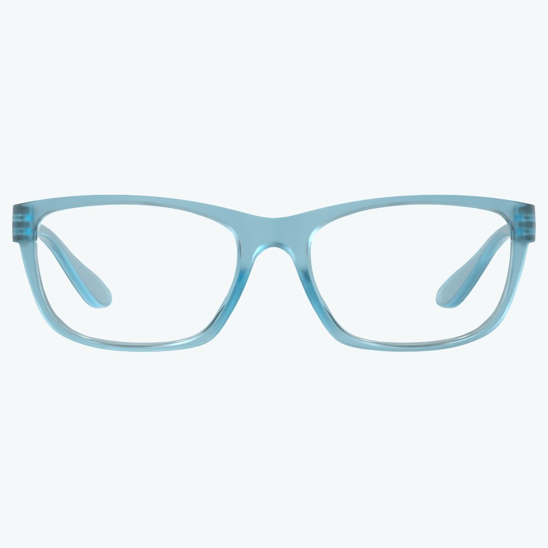 Blue Light Filter Glasses Azure Blue