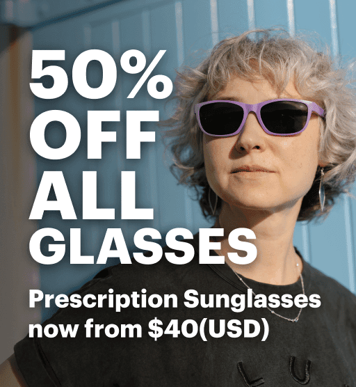 50% Off All Glasses. Prescription Sunglasses now from $40(USD) with code GOODY
